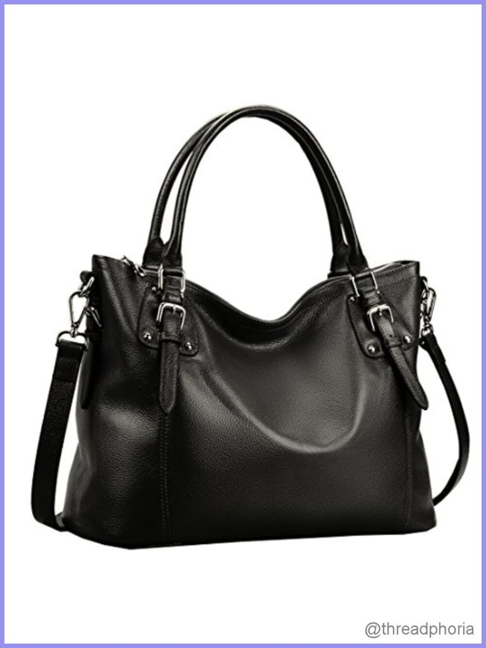 Leather Tote Handbag Shoulder Bag Satchel Purse Women Crossbody